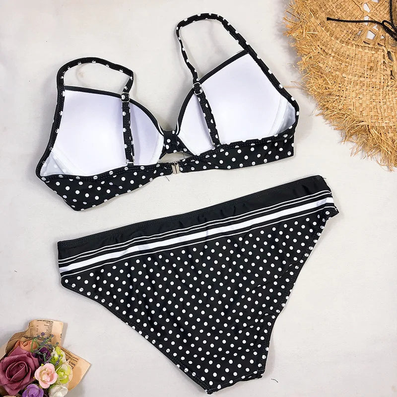 Black and White Pin-Up Bikini