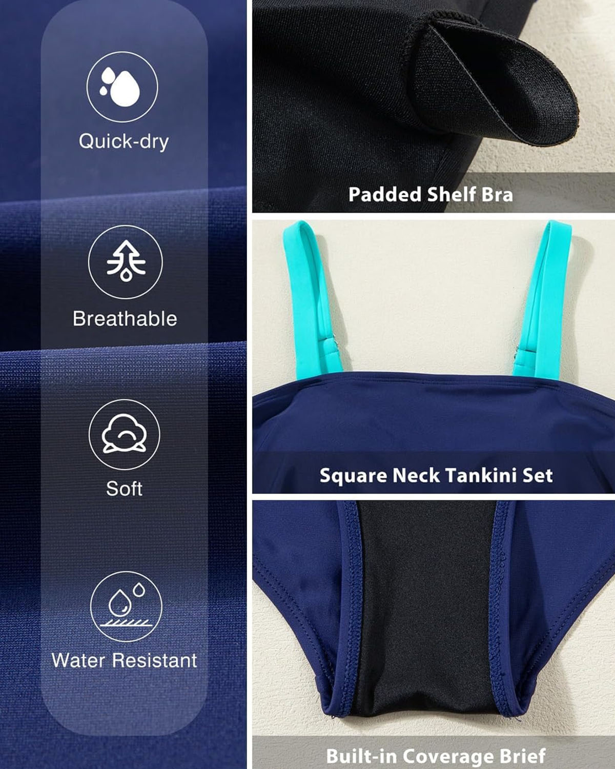 Cover Square Tankini Set