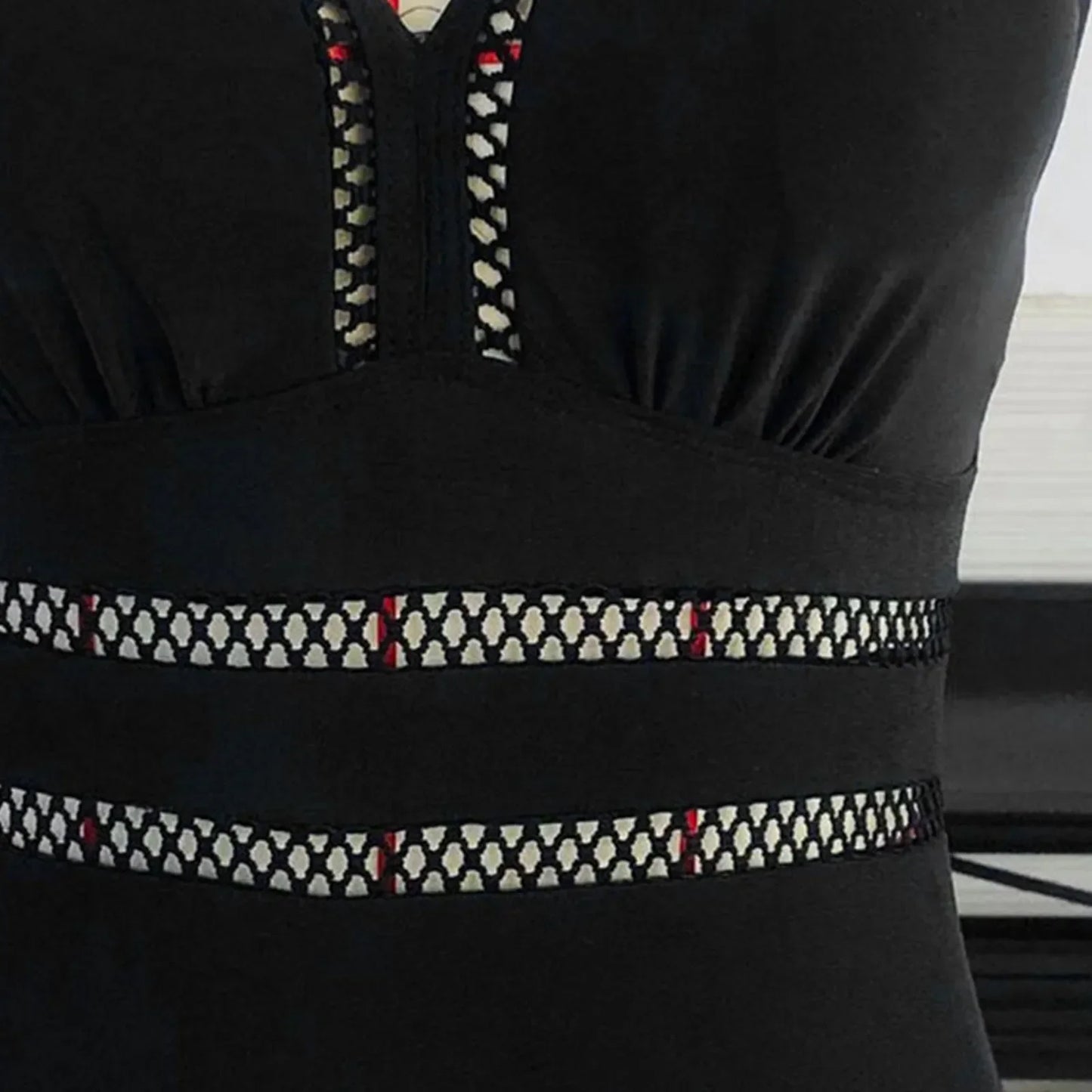 Waist Defining V-Neck Swimsuit