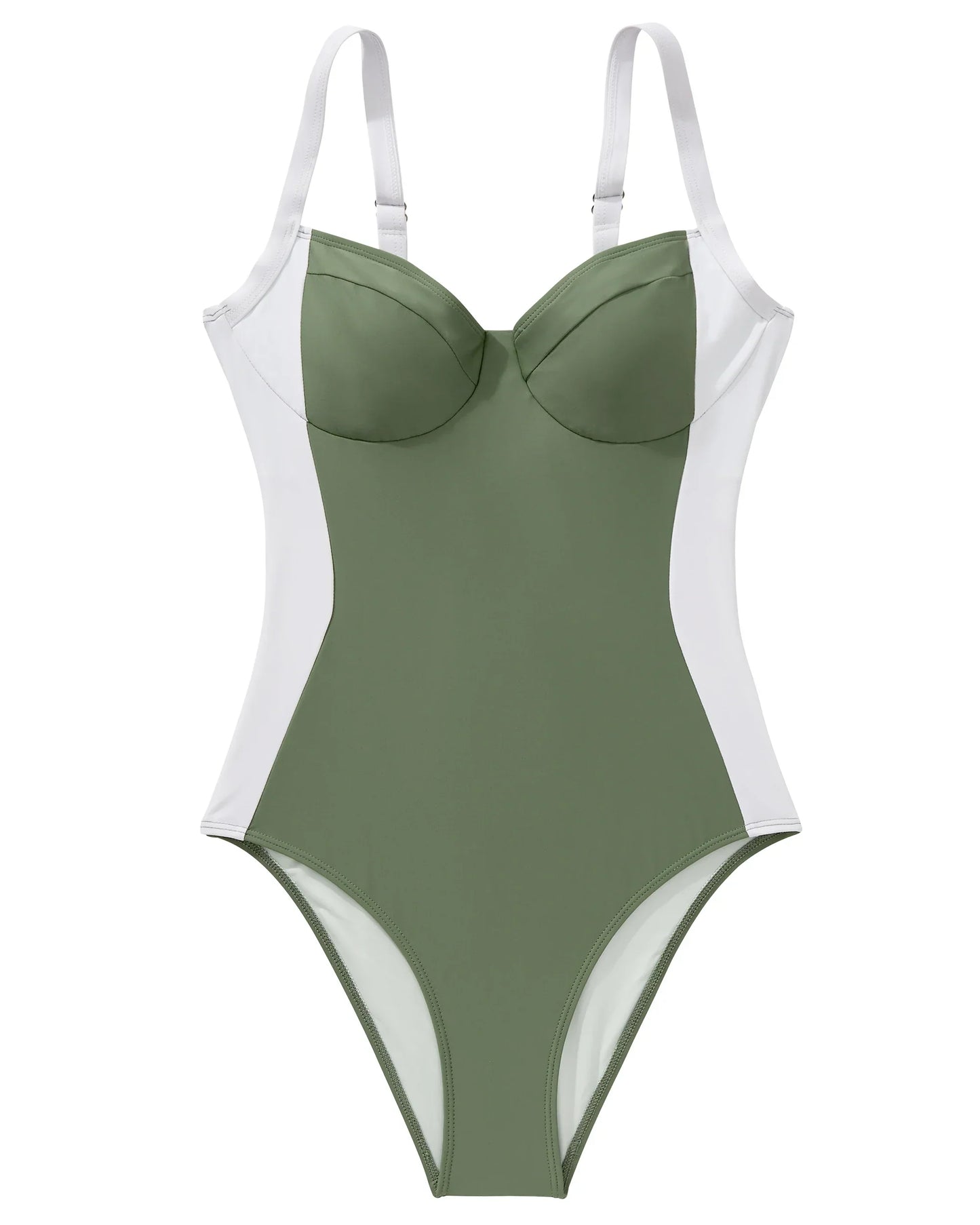 Swimsuit with padded cups and back ties