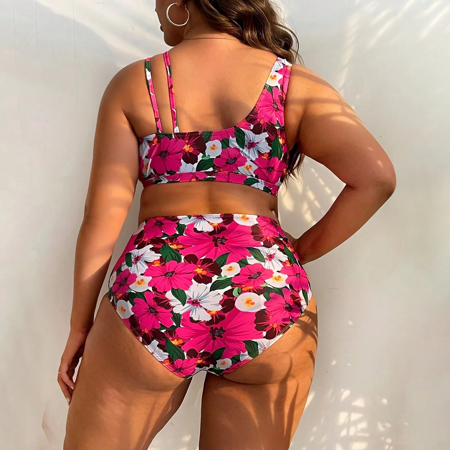 Tropical Leafy Boost High Waist Bikini