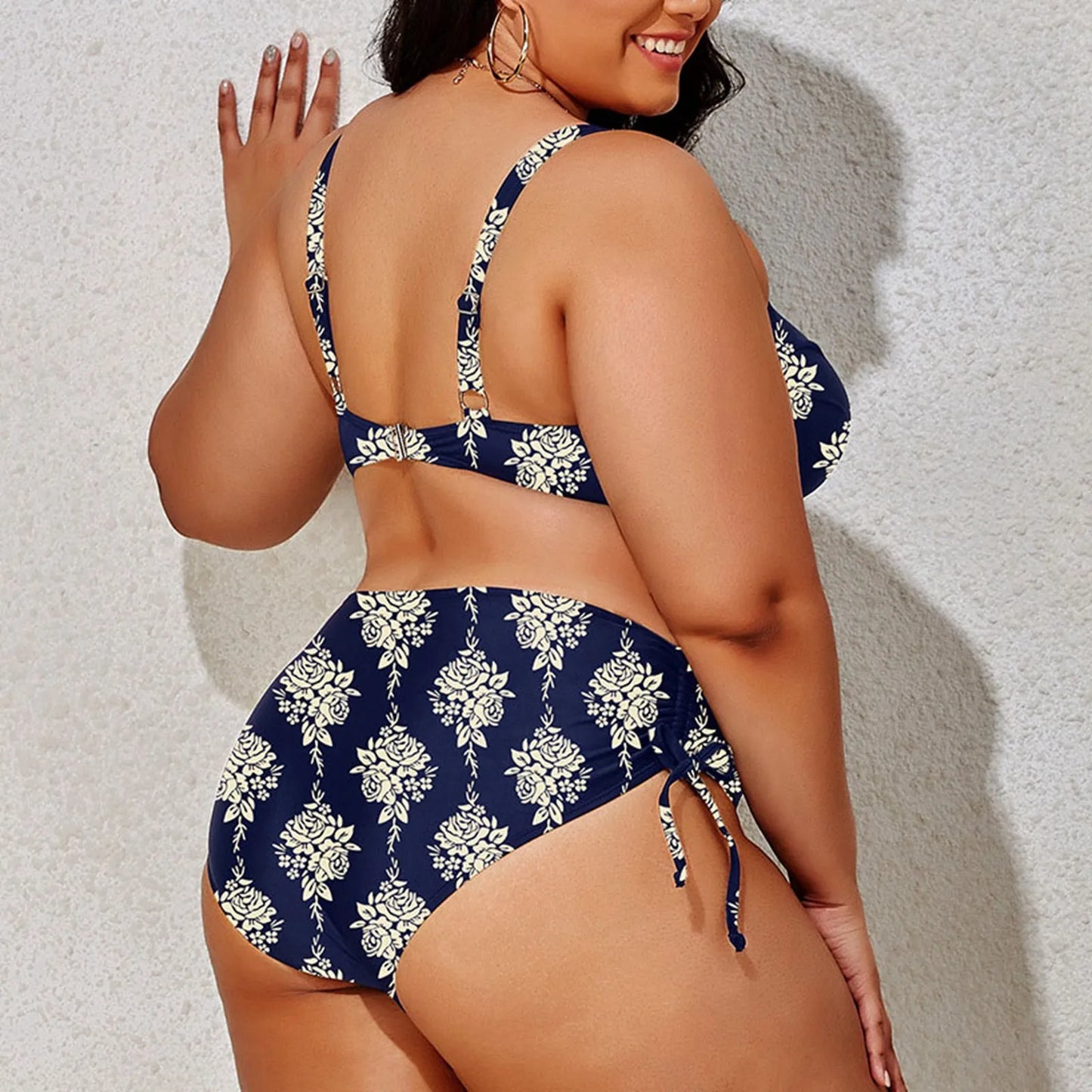 Plus Bikini with Side Ties