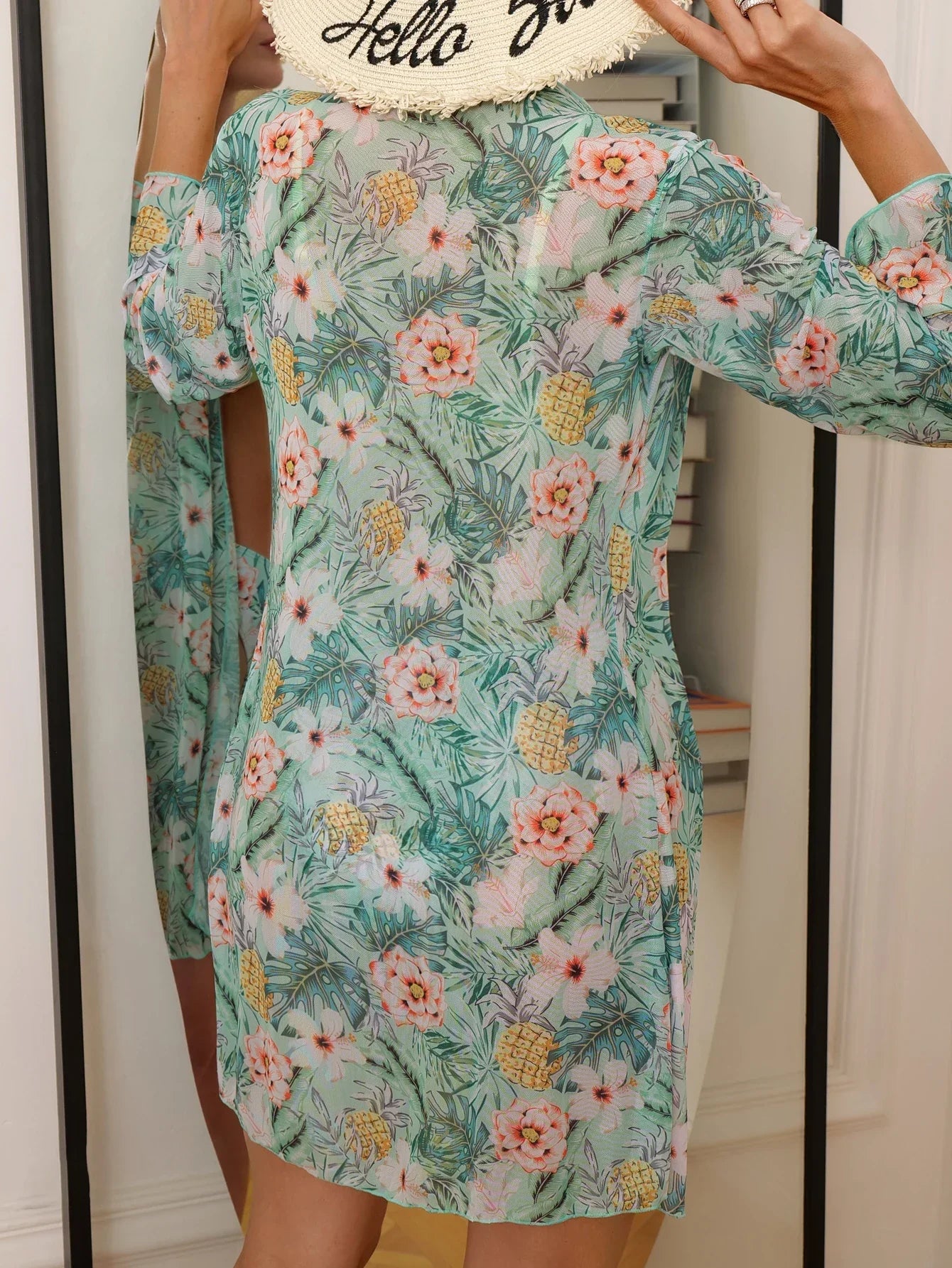 Tropical Veil 3-Piece Bikini Set