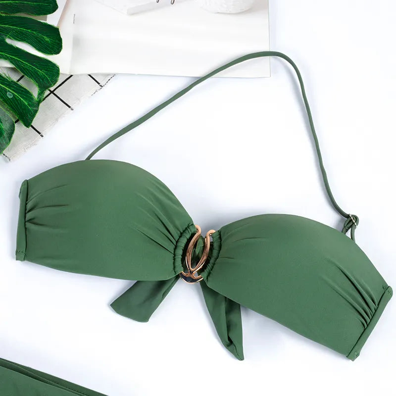 Ilheus Bikini with Support and Gold Detail