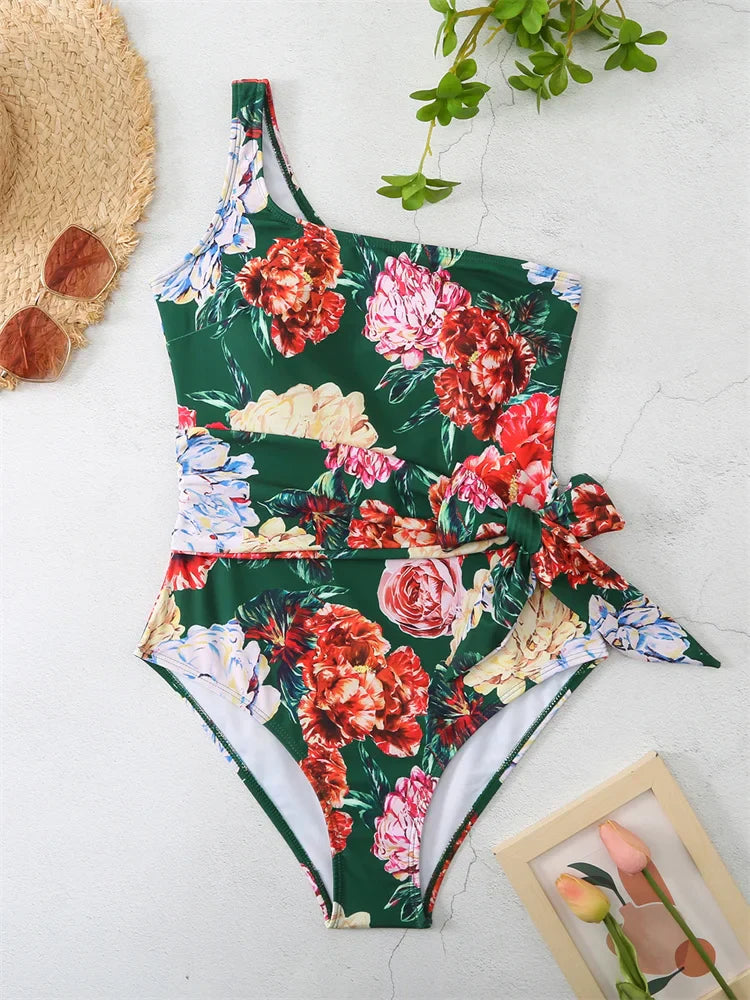 Leopard One-Shoulder Monokini