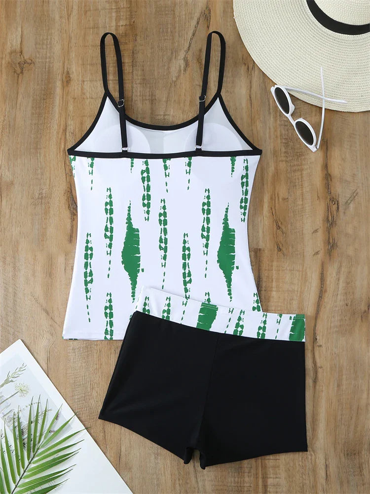 Tankini with Boxer Swim Shorts