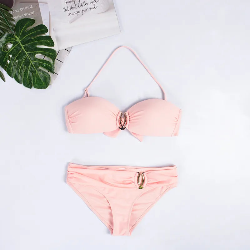 Ilheus Bikini with Support and Gold Detail