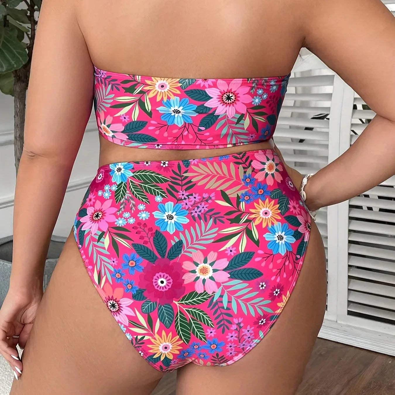 Viva Flores – High-waisted bikini set