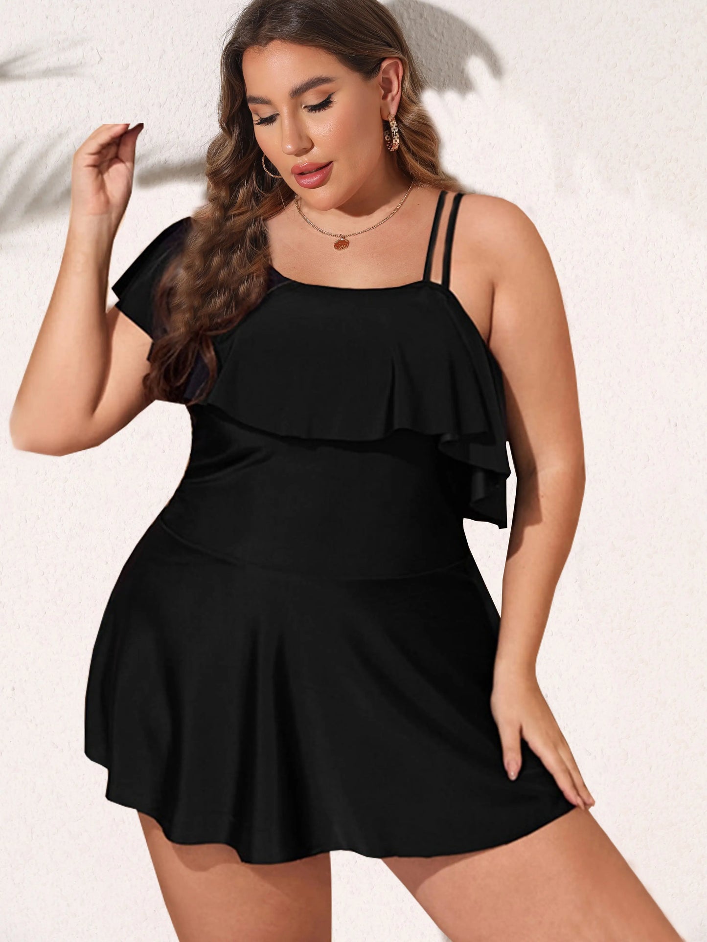 Black Wave One Shoulder - 2 pieces
