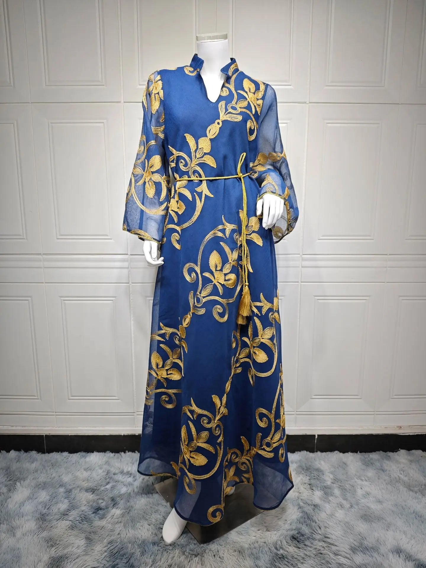 Imperial Zahra Kaftan – Embroidered Bloom Edition