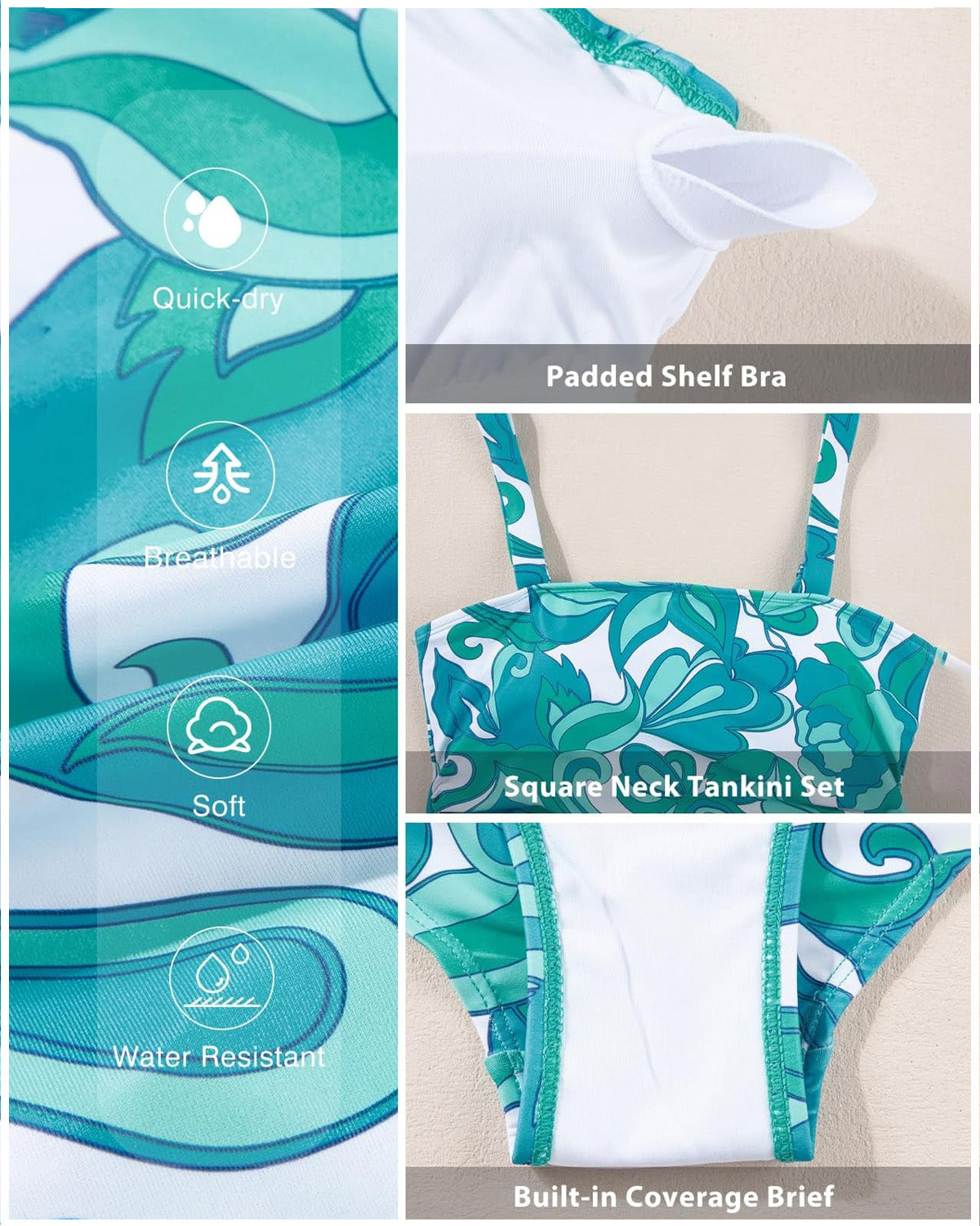 Cover Square Tankini Set