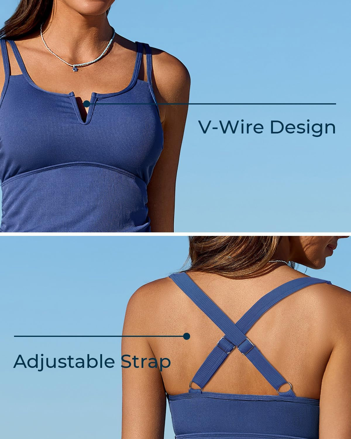 Tummy Control Two-Piece Tankini Set