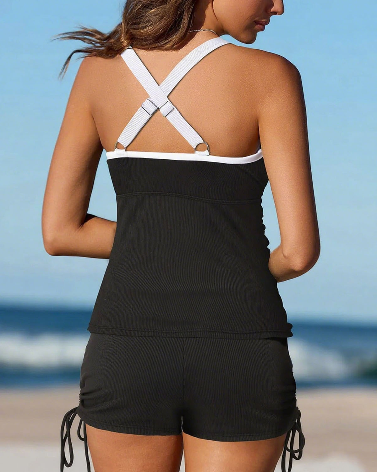 Tummy Control Two-Piece Tankini Set