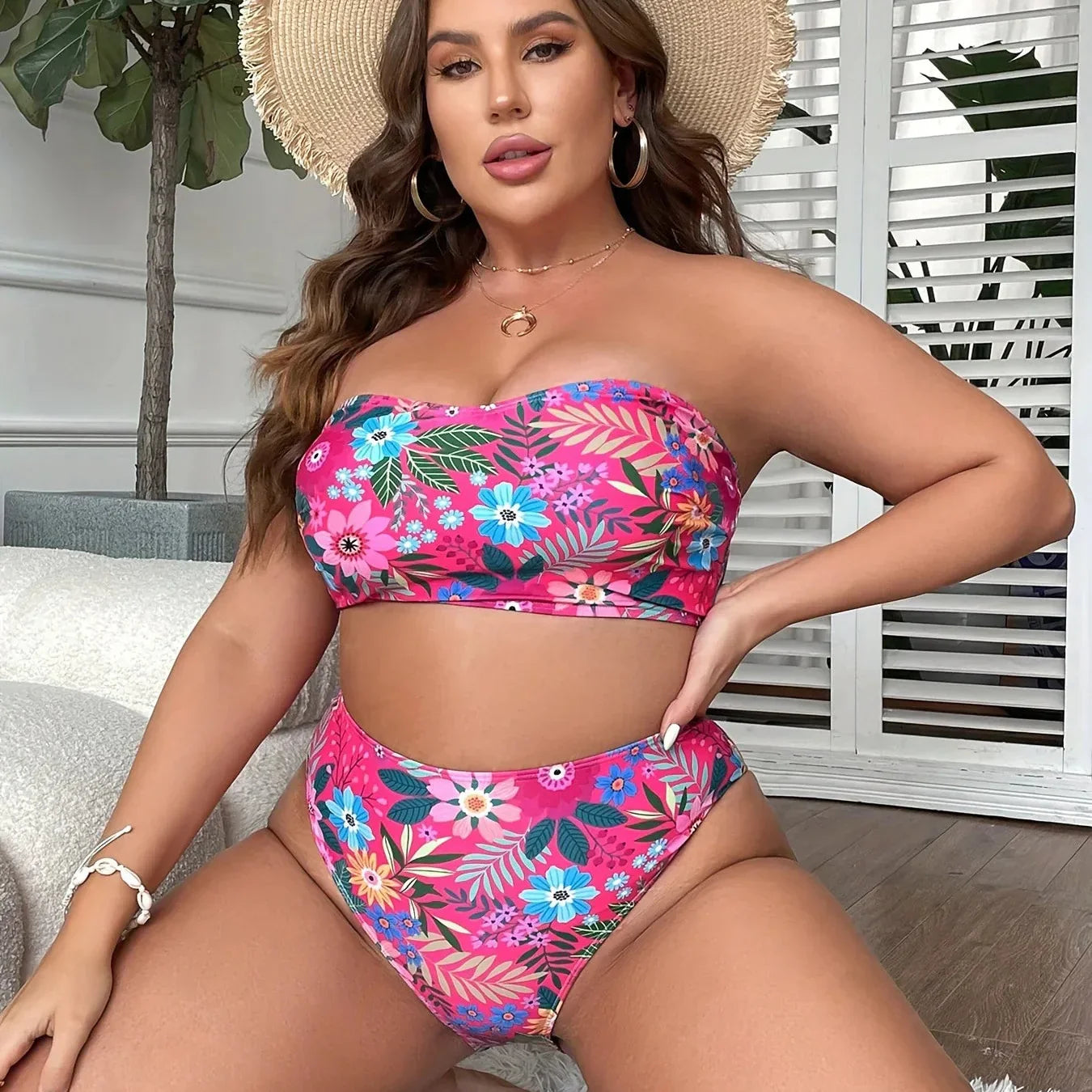 Viva Flores – High-waisted bikini set