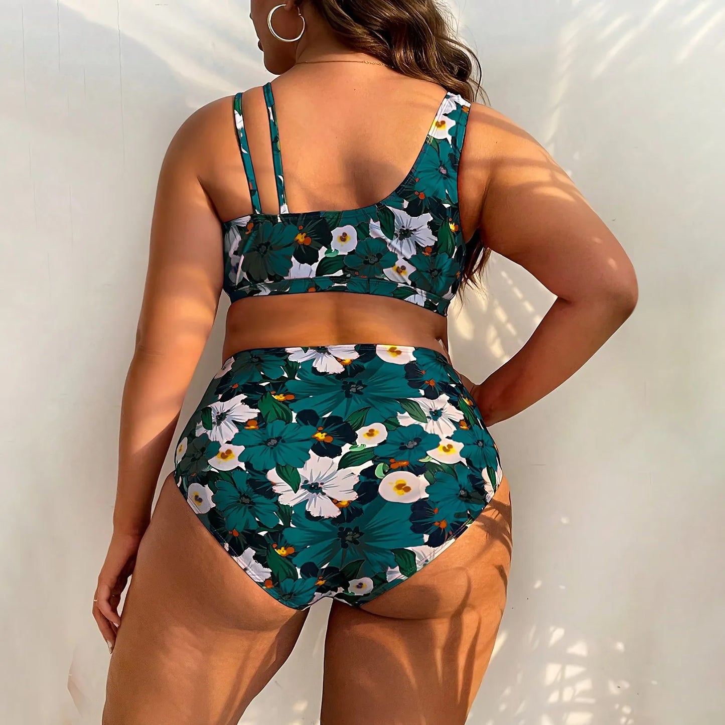Tropical Leafy Boost High Waist Bikini