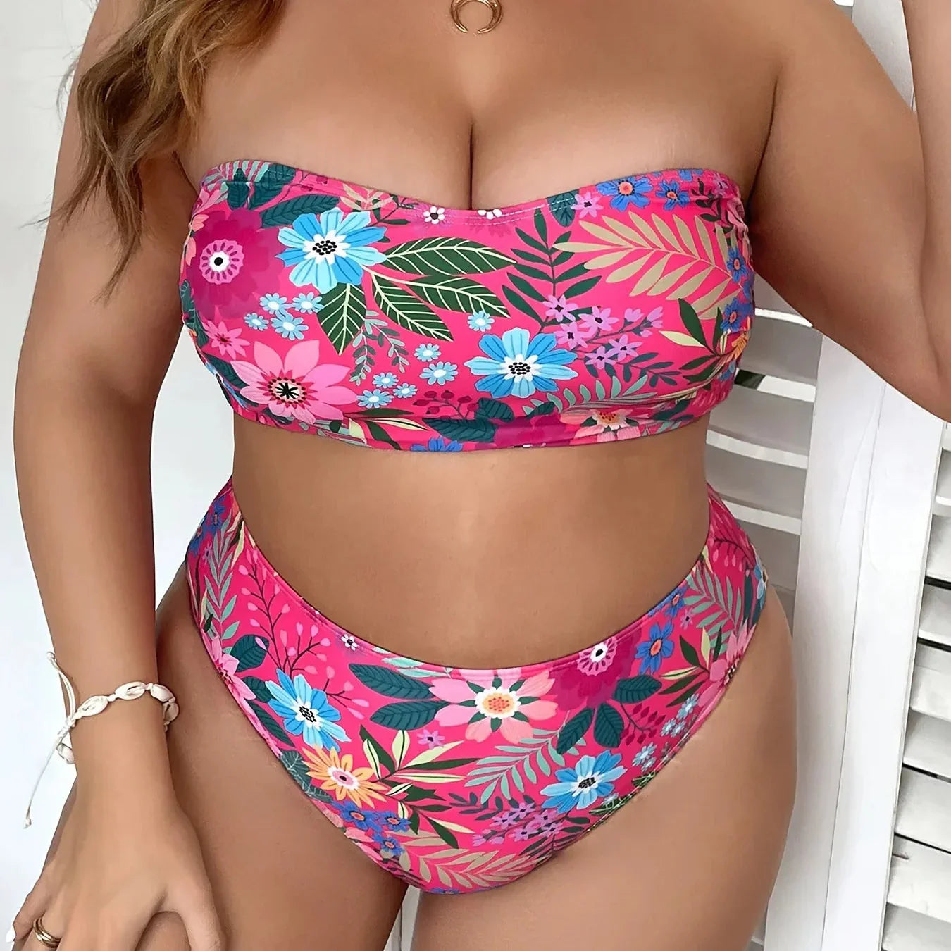 Viva Flores – High-waisted bikini set