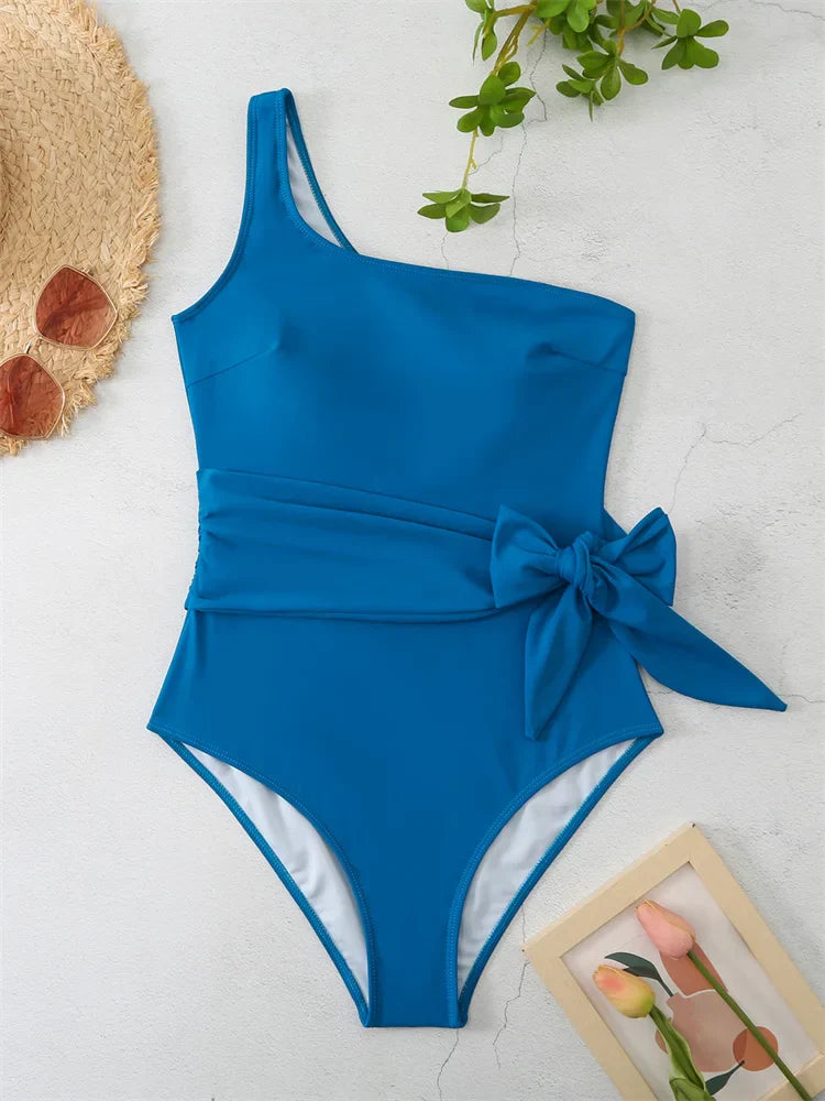 Leopard One-Shoulder Monokini