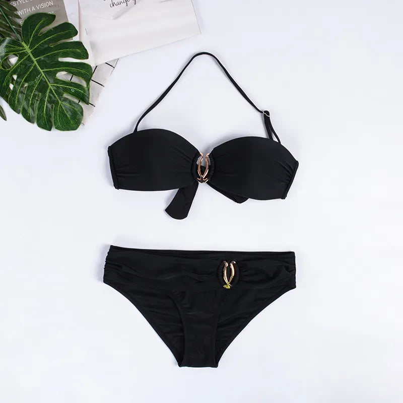 Ilheus Bikini with Support and Gold Detail