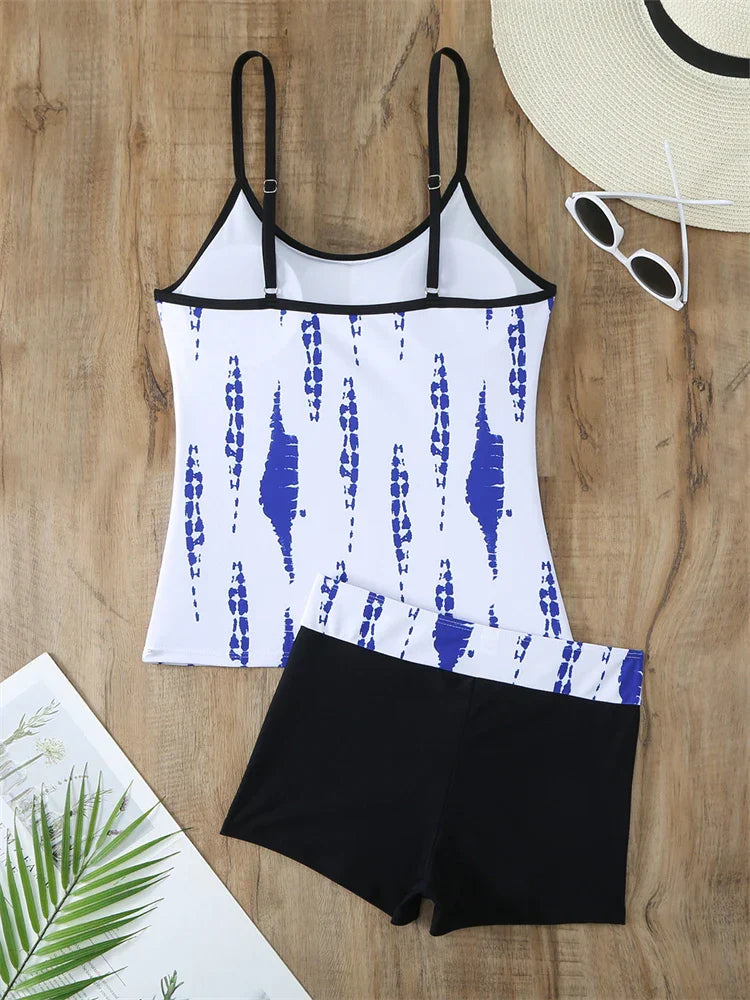 Tankini with Boxer Swim Shorts