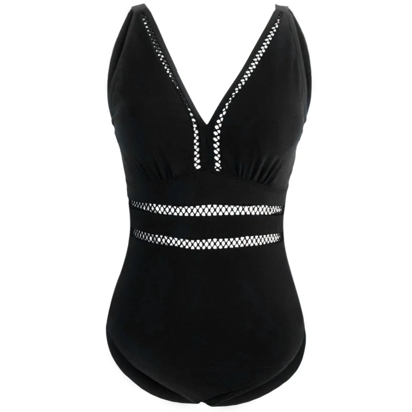 Waist Defining V-Neck Swimsuit