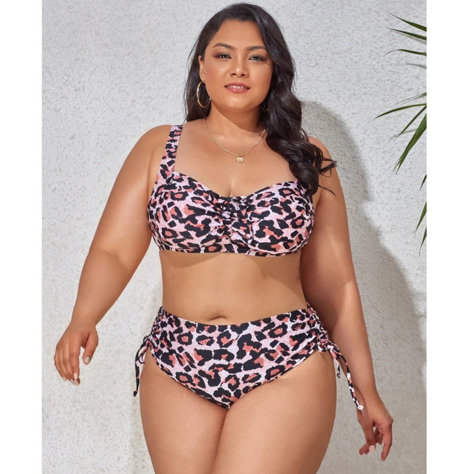 Tropical Plus Bikini - With Ties